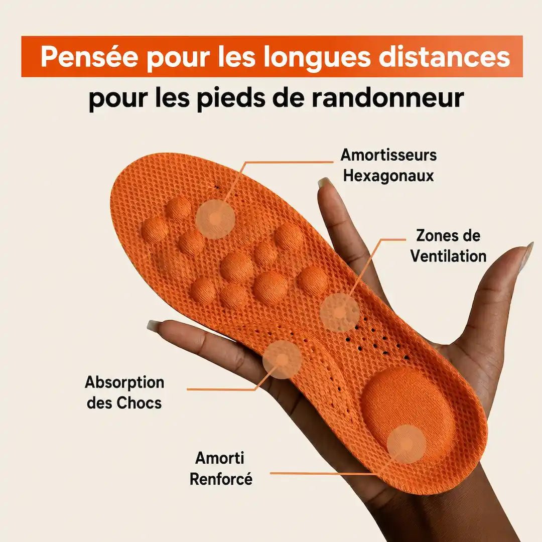 Semelle Sentiera™ — Amorti Alvéolé pour Randonnée
